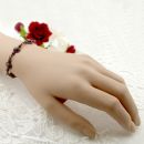 #Vintage bracelet w/ oval cabouchon garnets in Victorian style