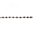 Vintage garnet bracelet oval facetted Victorian style