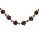Extraordinary Vintage garnet allaround stars necklace