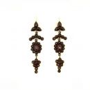 ##zu ähnlich##  Vintage garnet earrings w/14ct gold wires Victorian style //L