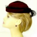 Cute Bohemian garnet flower earrings w/14ctgold wires 140WFL