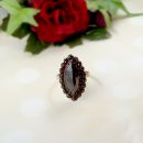 #Vintage garnet marquise ring in Victorian style