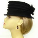 Bohemian garnet heart earrings w/14ctgold wire