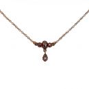Vintage garnet necklace Victorian style