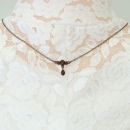 Vintage garnet necklace Victorian style