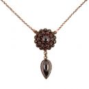 Vintage garnet necklace Victorian style