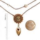 Vintage garnet necklace Victorian style