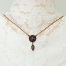 Vintage garnet necklace Victorian style