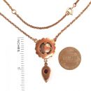 Vintage garnet necklace Victorian style