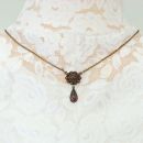 Vintage garnet necklace Victorian style