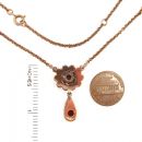 Vintage garnet necklace Victorian style