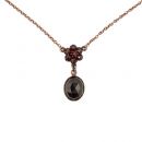 Vintage garnet necklace Victorian style