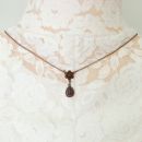 Vintage garnet necklace Victorian style