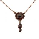Vintage garnet necklace Victorian style