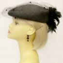 Vintage garnet stars&hearts earrings w/14ct gold wires Victorian style