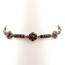 Original Bohemian garnet bracelet in Art Deco style
