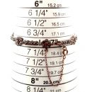 Original Bohemian garnet bracelet in Art Deco style