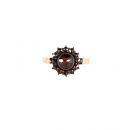 #Cute round Bohemian garnet ring
