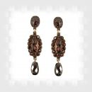 Vintage garnet earrings Victorian style