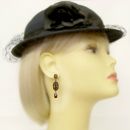 Vintage garnet earrings Victorian style