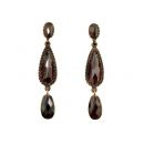 Vintage garnet earrings Victorian style