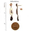 Vintage garnet earrings Victorian style