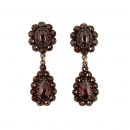 Vintage garnet earrings Victorian style
