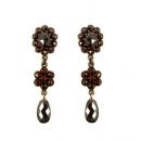 Vintage garnet earrings Victorian style