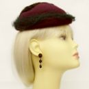 Vintage garnet earrings Victorian style