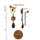 Vintage garnet earrings Victorian style