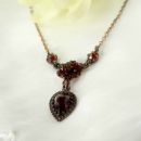 # ZU ÄHNLICH Vintage garnet necklace Victorian style