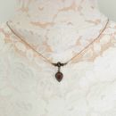 Vintage garnet necklace Victorian style