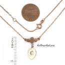 Vintage garnet necklace Victorian style