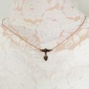 Vintage garnet necklace Victorian style