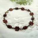 Vintage garnet bracelet Victorian style