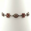 Vintage garnet bracelet Victorian style
