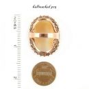 Bohemian garnet ring with shell cameo