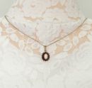 Bohemian garnet pendant with shell cameo