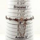 Bohemian garnet bracelet with shell cameo