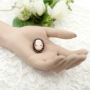 Bohemian garnet brooch with shell cameo    ГРАНАТ 092EFL
