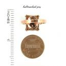 Bohemian rectangular garnet ring in Art Deco style    ГРАНАТ 381EPK