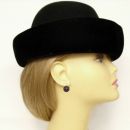 Bohemian garnet round earrings // ГРАНАТ 019B