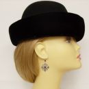 Vintage garnet earrings // ГРАНАТ