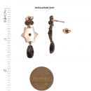 Vintage garnet star earrings // ГРАНАТ