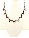Vintage Victorian drippy garnet necklace