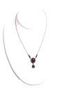 Vintage oval garnet necklace