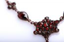 Vintage garnet star necklace