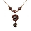 Collier mit Herz in der Mitte + Herzbriollette