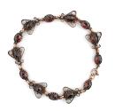 Vintage Victorian floral garnet bracelet