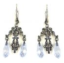 Marcasite Pearl Earrings